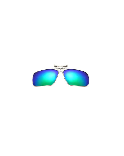 Donny - Green RV Large Polarised Clip-on Sunglasses