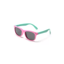 Felix - Pink & Green Flexible Sunglasses for Kids