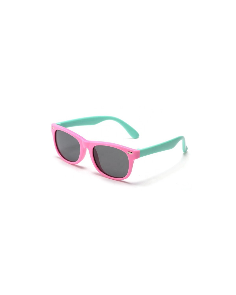 Felix - Pink & Green Flexible Sunglasses for Kids