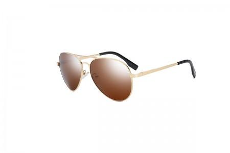Foxx - Gold Polarised Aviator Sunglasses