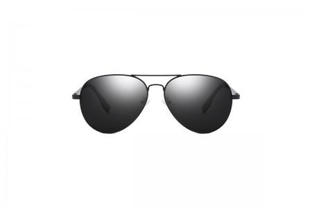 Foxx - Black Polarised Aviator Sunglasses