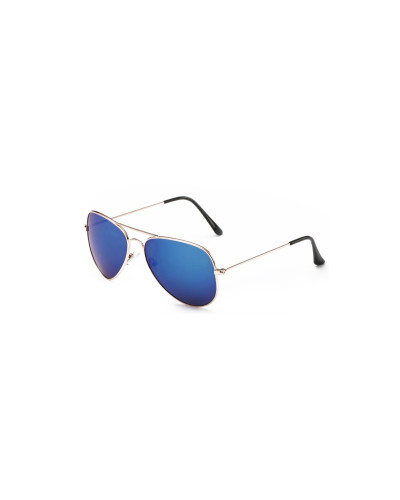 Aviator Revo - Blue Silver Sunglasses