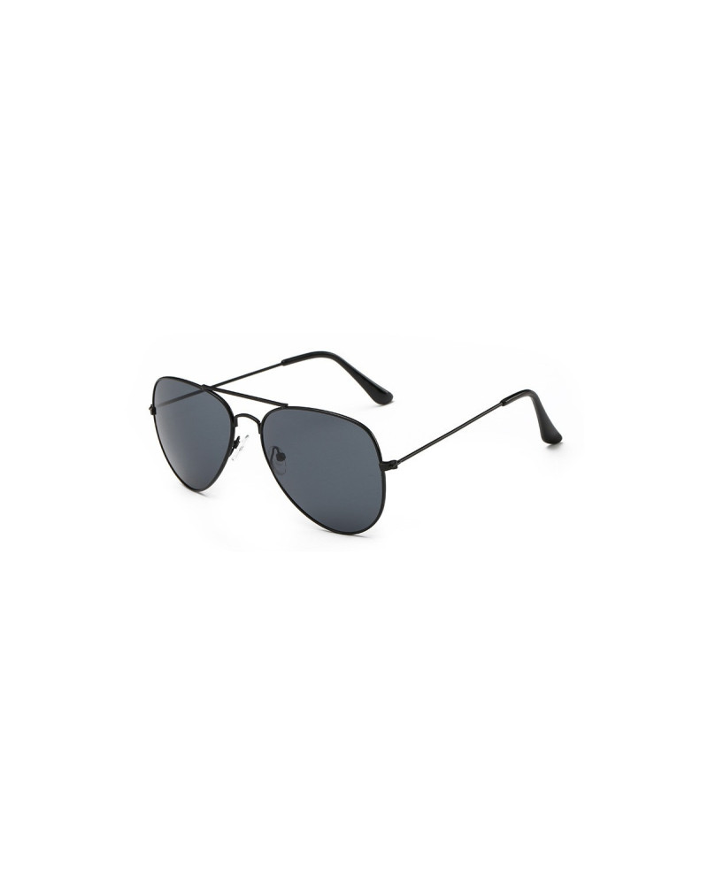 Marty - Black Pilot Aviator Sunglasses