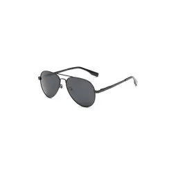 Premium Kids Polarised Aviator Black