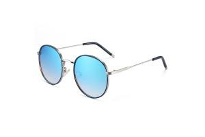 Ari - Blue RV Round Sunglasses
