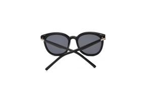 Bold Betty - Black Polarised Round Women's Sunglasses