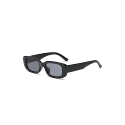 Samantha - Black rectangle Sunglasses