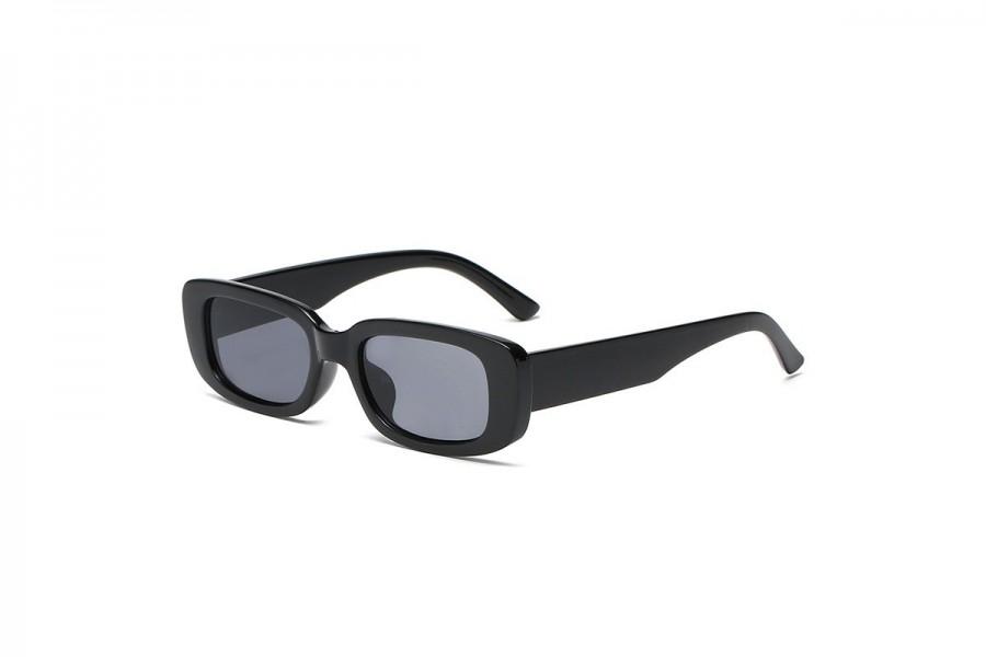 Samantha - Black rectangle Sunglasses