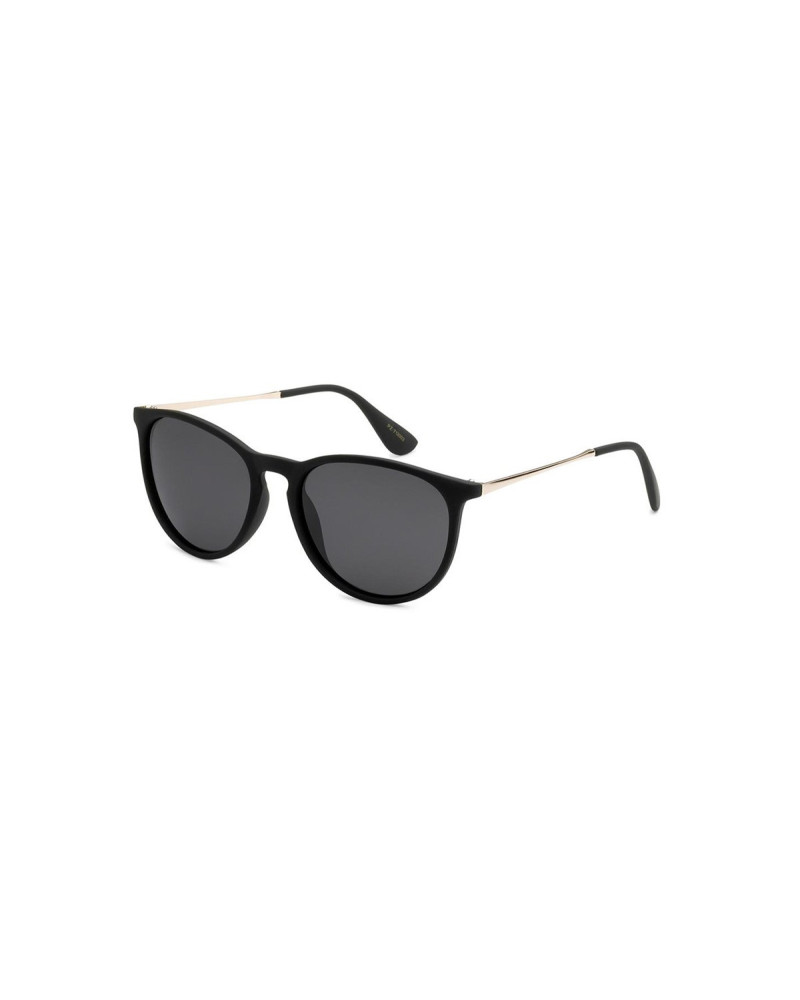 Tailor - Matte Black Gold Polarised Women's 60s Sunglasses