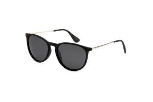 Tailor - Matte Black Gold Polarised Women's 60s Sunglasses