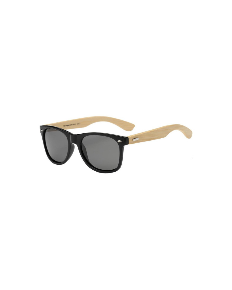 Bam - Black Polarised Bamboo Sunglasses