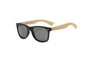 Bam - Black Polarised Bamboo Sunglasses