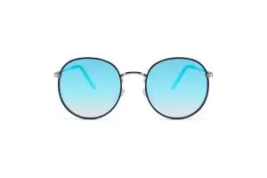 Ari - Blue RV Round Sunglasses
