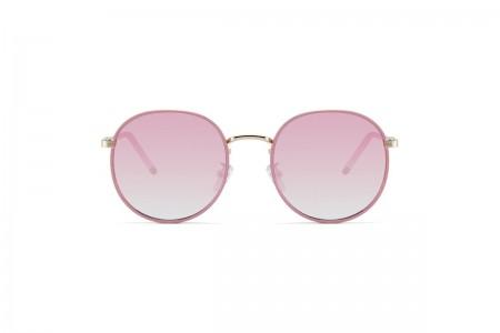 Ari - Pink Round metal Sunglasses