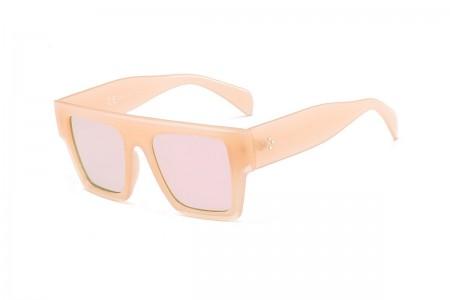 Alan -Pink Chunky Oversized Flat Top Sunglasses