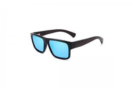 Ed Wood - Black Blue RV Polarised Wood Sunglasses