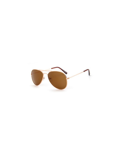 Kids Gold Aviator Sunglasses