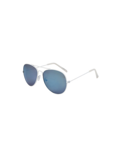 Neon White Kids Aviator Sunglasses