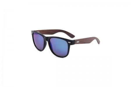 Woody - Black Blue RV Wood Arm Sunglasses