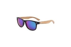 Woody RV - Black Green Polarised Wood Sunglasses