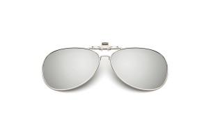 Mirror Aviator Clip-on Sunglasses