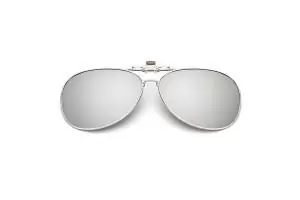 Mirror Aviator Clip-on Sunglasses