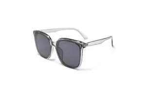 Double Dee - Grey Oversized Sunglasses