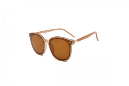 Bold Betty - Round Brown Polarised Sunglasses