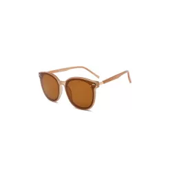 Bold Betty - Round Brown Polarised Sunglasses