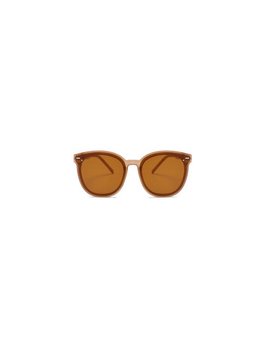 Bold Betty - Round Brown Polarised Sunglasses