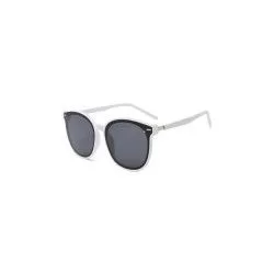 Bold Betty - Cream Round Polarised Sunglasses