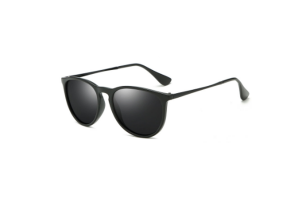 Tailor - Classic Black with Black metal Round Women's Sunglasses