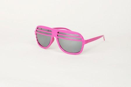 Kanye - Shutter Shades - Pink Mirror Party Sunglasses