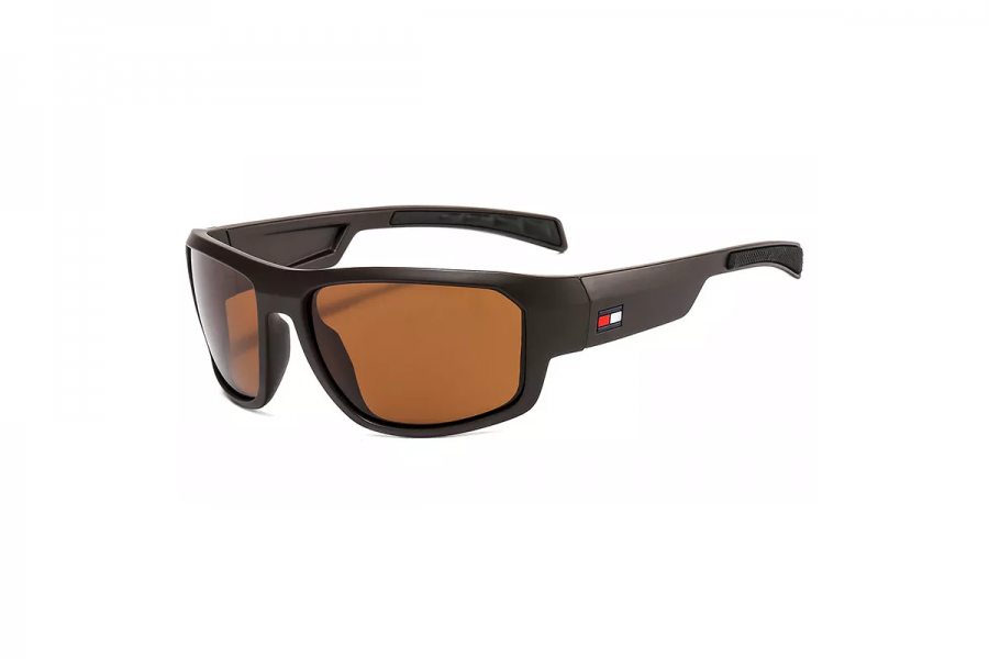 Arnold - Black Brown Polarised Sports Sunglasses