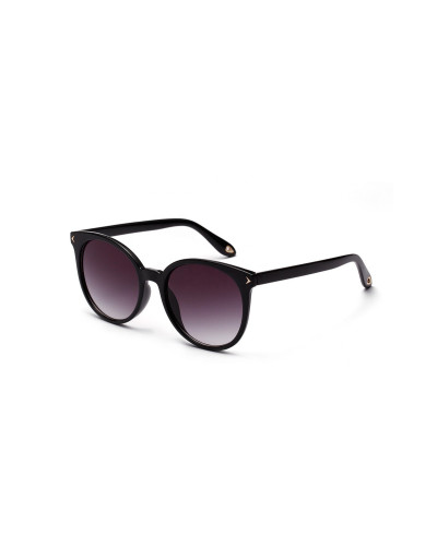 Zsa Zsa - Classic Black Round Women's Sunglasses