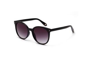 Zsa Zsa - Classic Black Round Women's Sunglasses