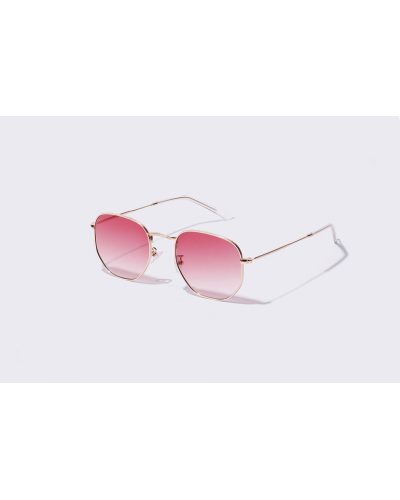 Mila - Pink Round Light Lens Sunglasses for Women