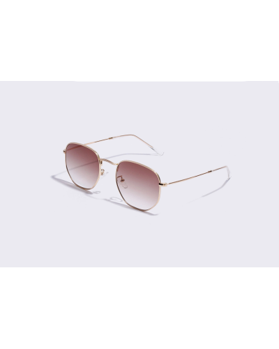 Mila - Brown Round Light Lens Sunglasses for Women