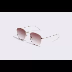 Mila - Brown Round Light Lens Sunglasses for Women