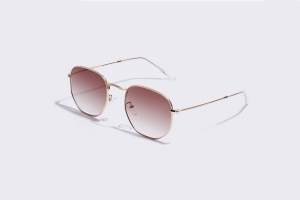 Mila - Brown Round Light Lens Sunglasses for Women