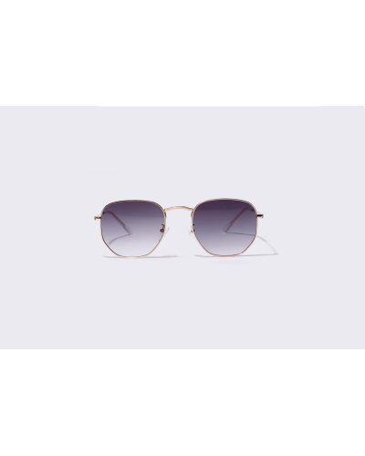 Mila - Purple Round Light Lens Sunglasses for Women