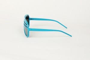Kanye Half Shutter Shades with Mirror Lens - Blue
side