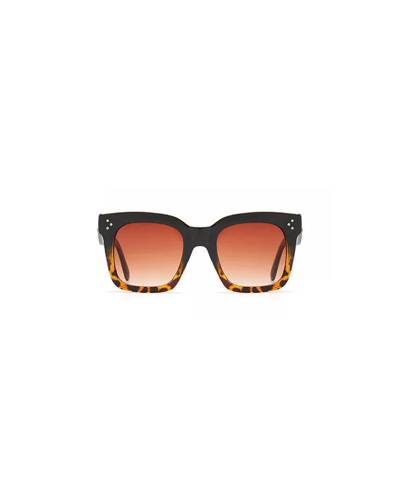 Black Tort Square Oversized Sunglasses
