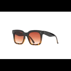 Black Tort Square Oversized Sunglasses