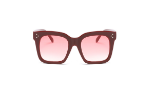 Red Square Oversized Sunglasses