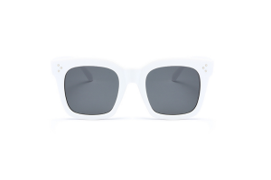 White Square Oversized Sunglasses