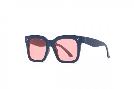 Blue Square Oversized Sunglasses