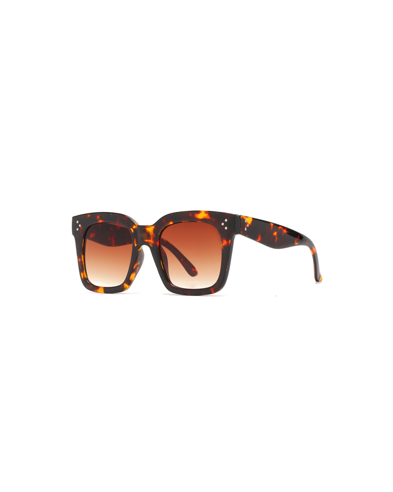 Tort Square Oversized Sunglasses