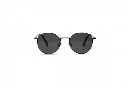 Harlow - Black Round Sunglasses