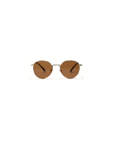 Harlow - Brown Round Sunglasses